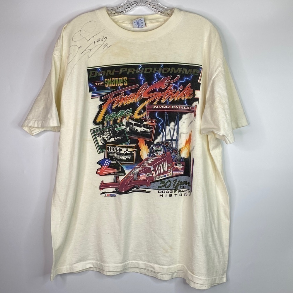 Vintage NHRA Don Prudhomme Final Strike Tshirt XL 1994
